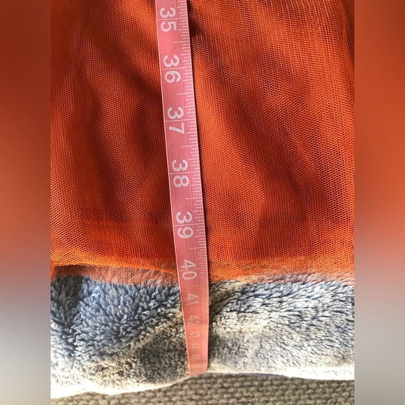 Burnt Orange, Medium, Tea-length Party Dress - Picture 7 of 8